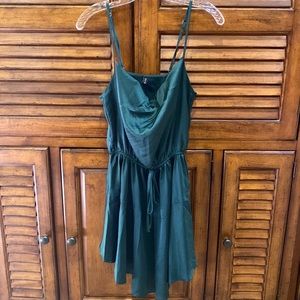 Green silky dress or chamise